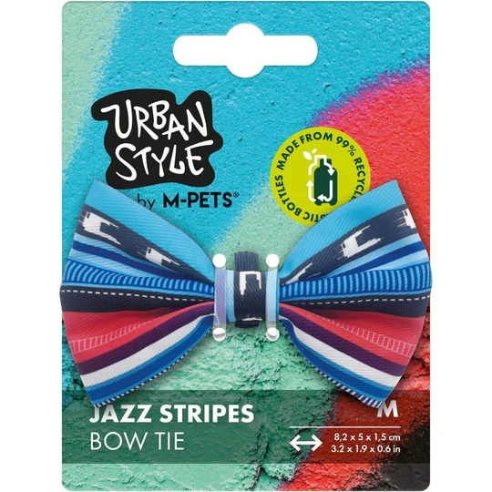 Urban Style Jazz Stripes Bow Tie image 1