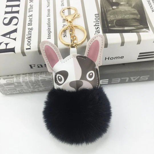 Pet Keychain Black 7.5~8cm