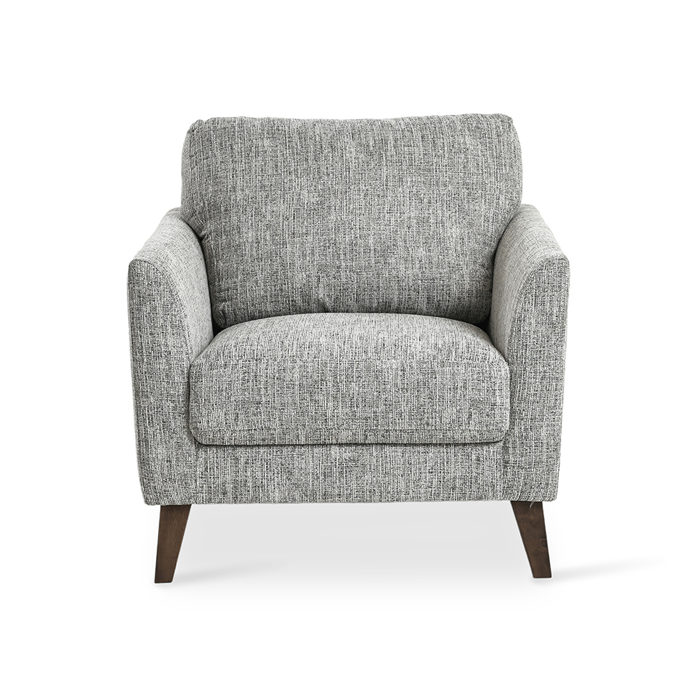 Rocco Armchair, Ivory & Walnut thumbnail 2