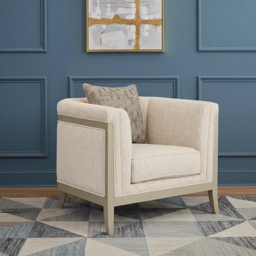 Huda Armchair, Beige image 1