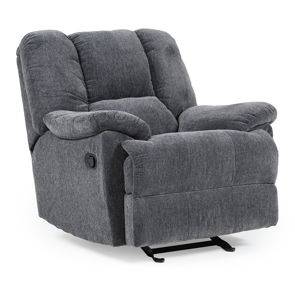 Roy Recliner with Rocker, Dark Grey thumbnail 2