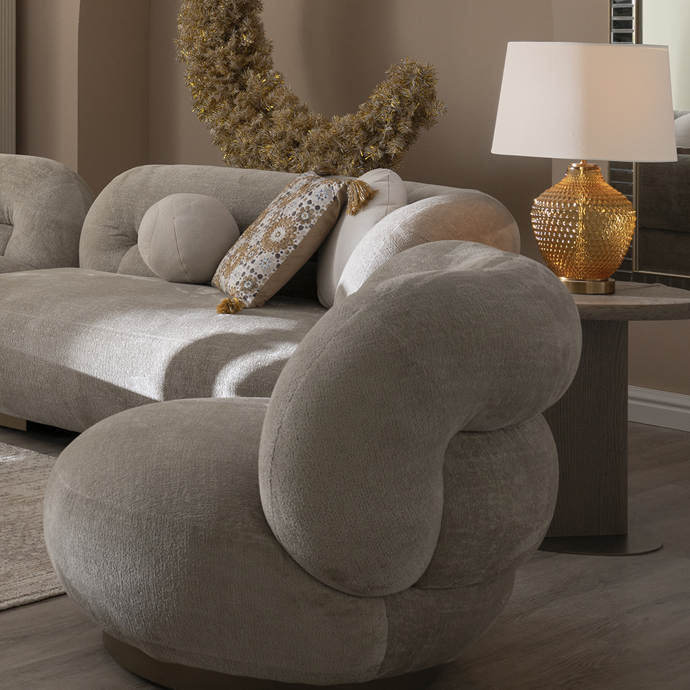 Ayla Armchair, Off White thumbnail 2