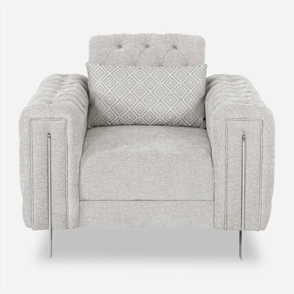 Blazer Armchair, Light Grey thumbnail 2