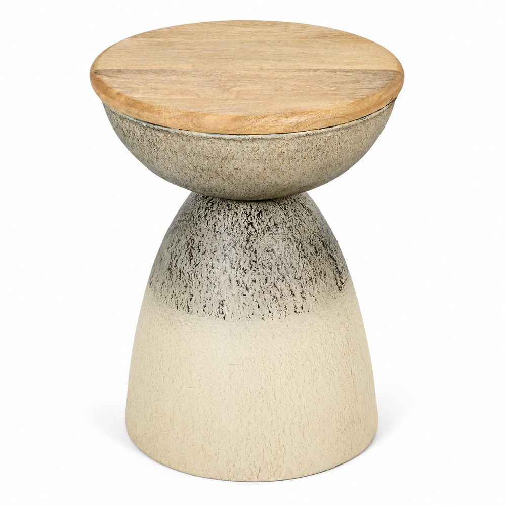 Rodir End Table, Paper Mesh & Natural thumbnail 2