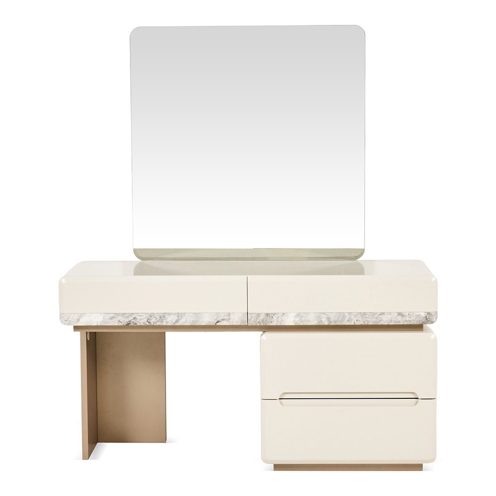 Milan 4-Drawer Dresser With Mirror thumbnail 2