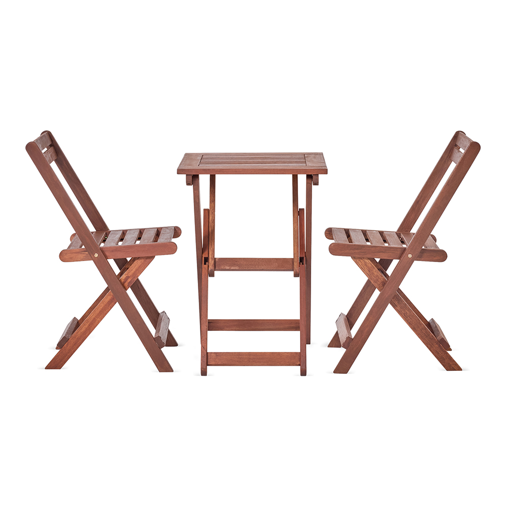 Lax Compact Folding Patio Table And 2 Chair Set thumbnail 2