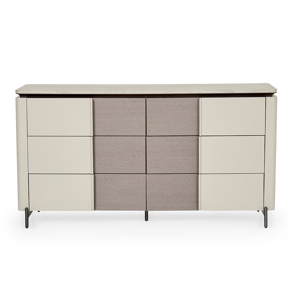 Zarina Dresser With Mirror, Grey thumbnail 2