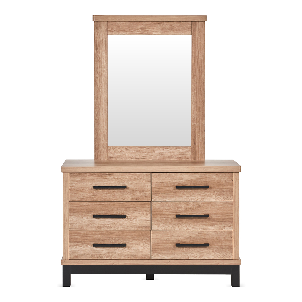 Isla 6-Drawer Dresser with Mirror thumbnail 2