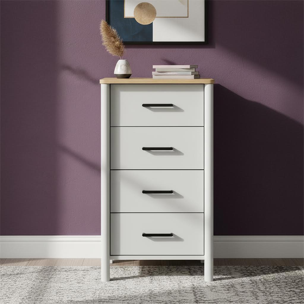 Frost Chest of 4 Drawers, Grey thumbnail 2