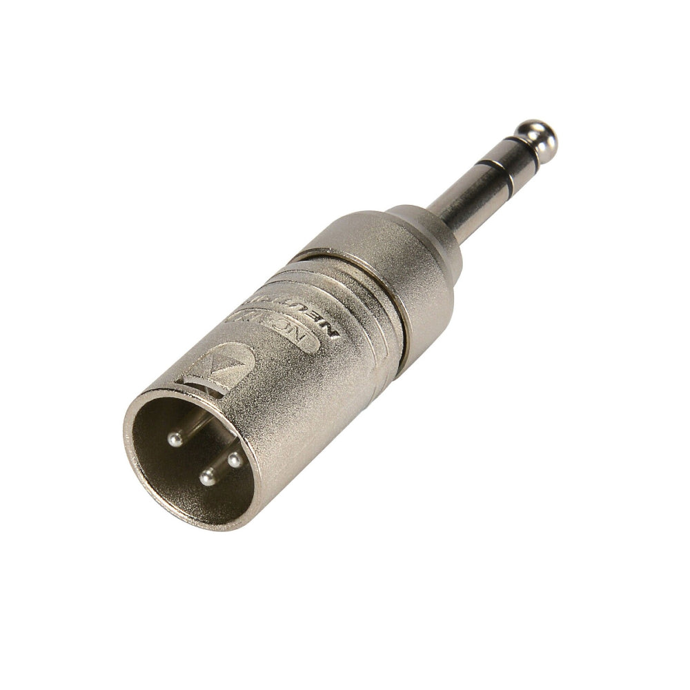 Neutrik NA3MP 3 pole XLR Female – Stereo 1/4" plug Adapter image 1