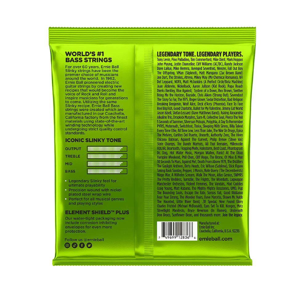 Ernie Ball 2836 Regular Slinky Nickel Wound 5 String Electric Bass Guitar Strings - Gauge 45-130 thumbnail 2