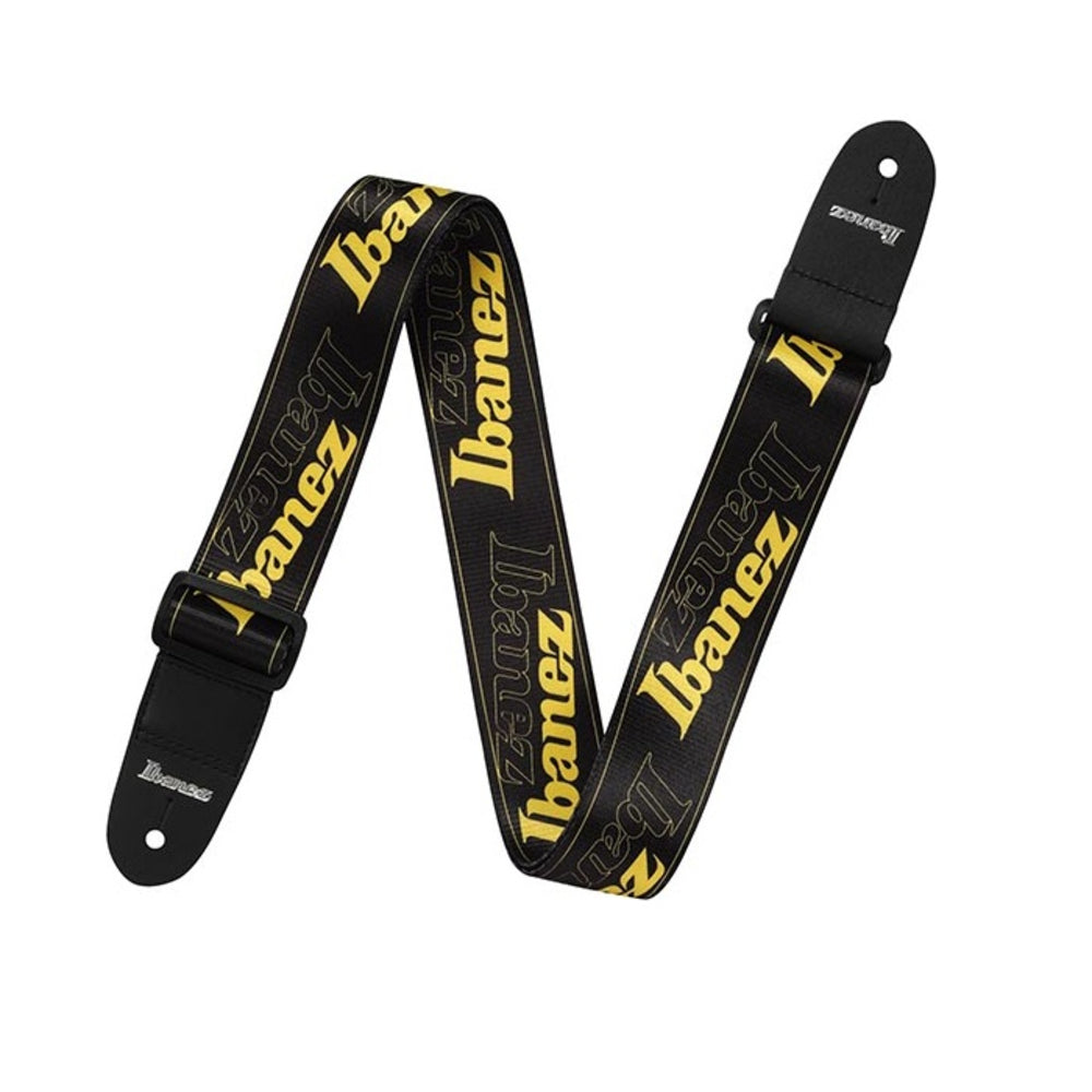 Ibanez GSD50 YE Guitar Strap With Ibanez Yellow Logo image 1