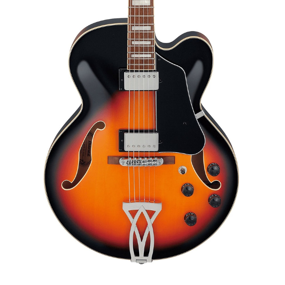 Ibanez AF75 BS Artcore Hollowbody Electro Acoustic guitar Archtop Cutaway - Brown Sunburst thumbnail 3