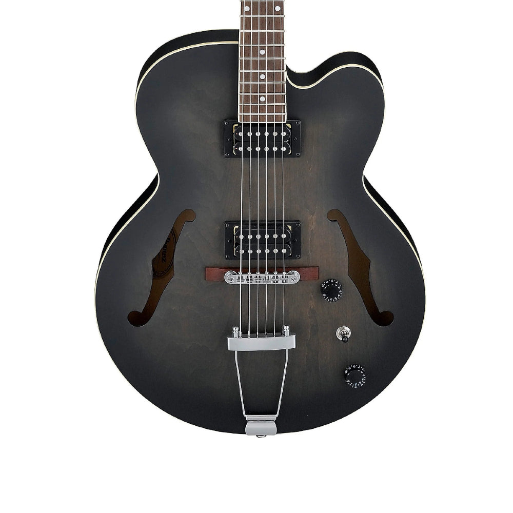 Ibanez AF55 TKF Artcore Hollowbody Electro Acoustic guitar Archtop Cutaway - Transparent Black Flat thumbnail 3