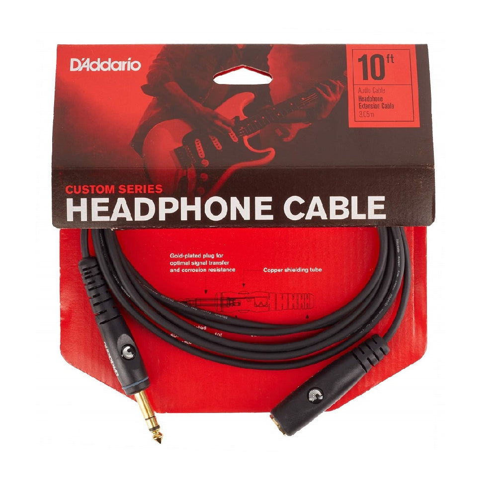 Planet Waves PW-EXT-HD-10 Custom Series Stereo 10 ft 3m Headphone Extension Cable image 1