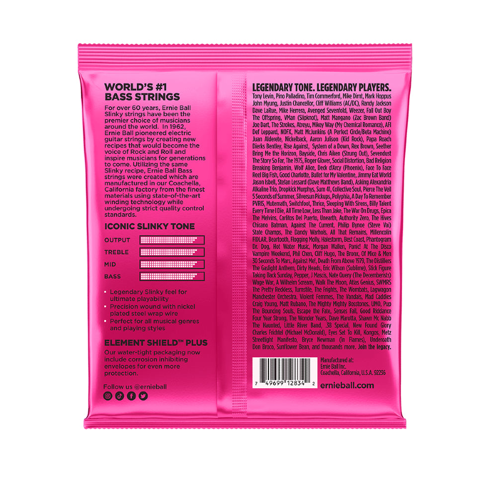 Ernie Ball 2834 Super Slinky Nickel Wound 4 String Electric Bass Guitar Strings - Gauge 45-100 thumbnail 2