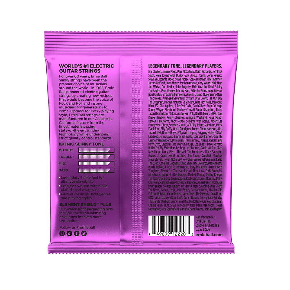 Ernie Ball 2220 Power Slinky Nickel Electric Guitar Strings - Gauge 11-48 thumbnail 2