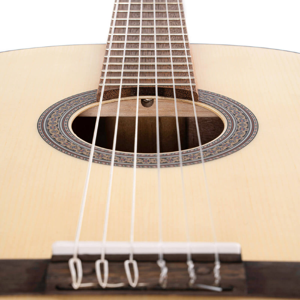 Cort AC100DX-OP Full Size 39" Inch Classical Guitar - Open Pore / Adjustable Truss Rod thumbnail 3