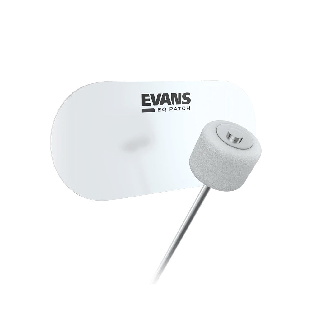 Evans EQPC2 EQ clear non-slip plastic bass drum patch for double-pedals thumbnail 2