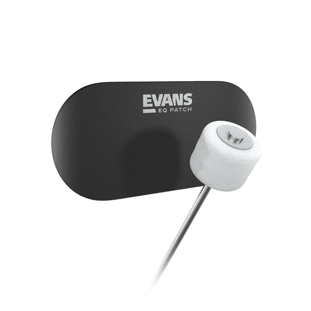 Evans EQPB2 EQ Patch black non-slip flexible nylon bass drum patch for double-pedals thumbnail 2