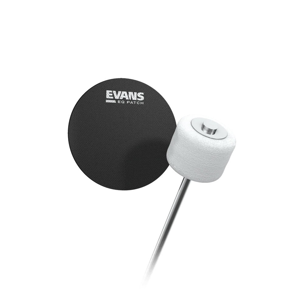 Evans EQPB1 EQ Patch black non-slip flexible nylon bass drum patch for Single-pedals thumbnail 2