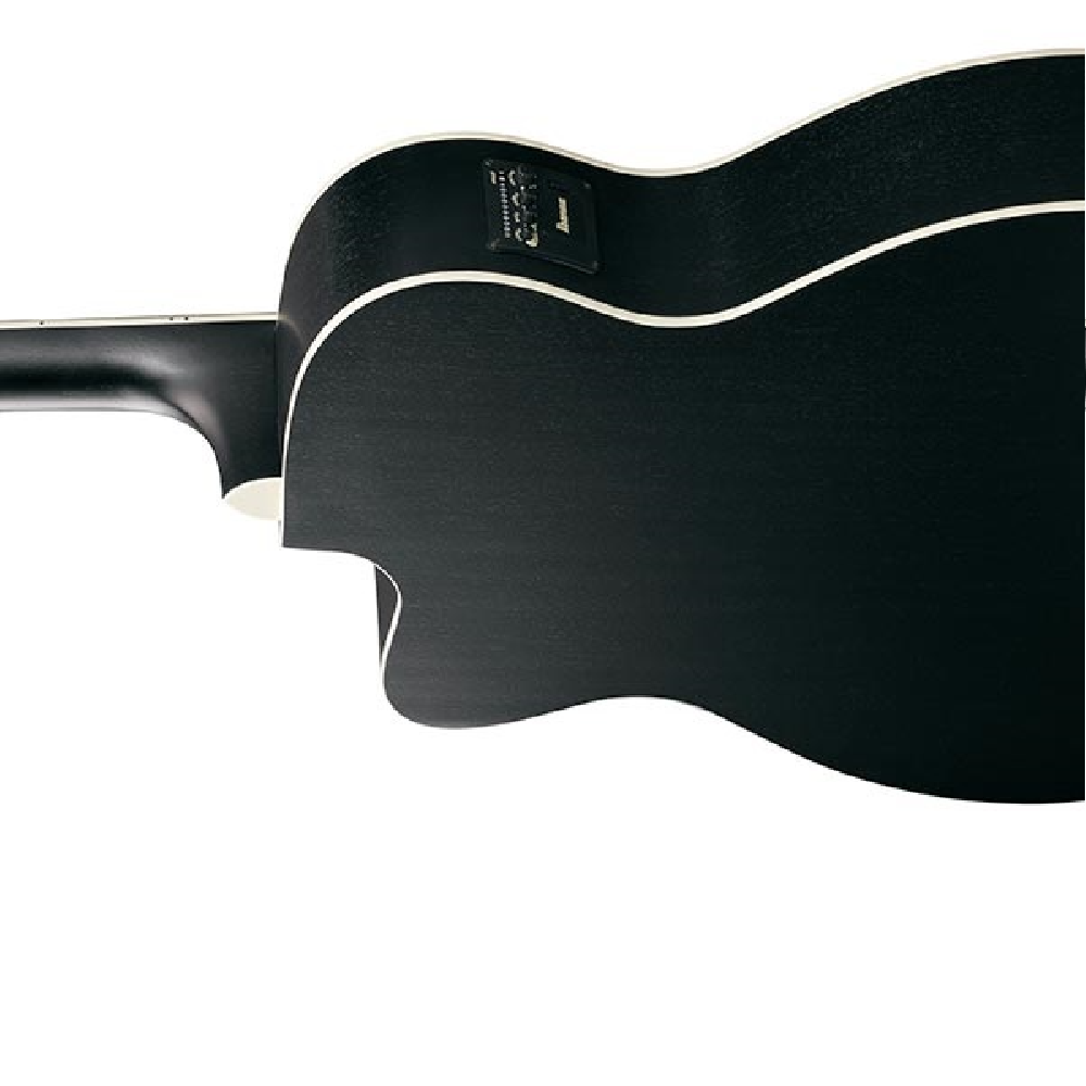Ibanez PC14MHCE WK 40" Inch Cutaway Grand Concert body Acoustic-Electric Guitar - Weathered Black Open Pore thumbnail 3