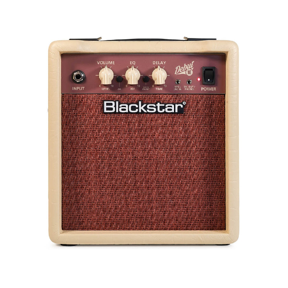 Pearl River GST10-IV Electric Guitar Package - Ivory Gloss - Included: Gig Bag - Strap - Cable - Set Of Strings / Blackstar Debut 10E 2 x 3-inch 10-watt, 2x3" Guitar Combo Amplifier - Beige Color thumbnail 3