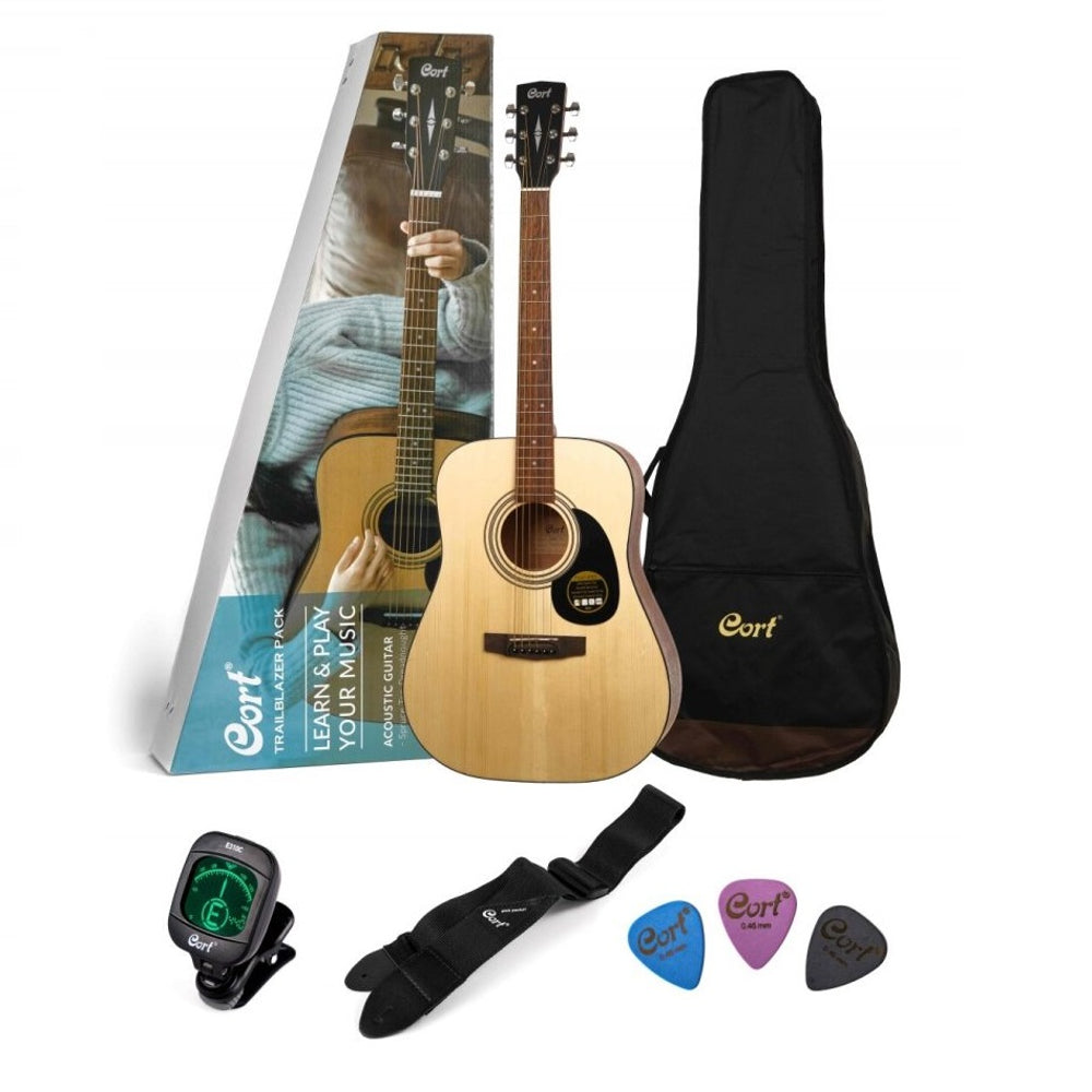 Cort CAP-810-OP 41" Inch Dreadnought body Acoustic Guitar Package - Open Pore thumbnail 2