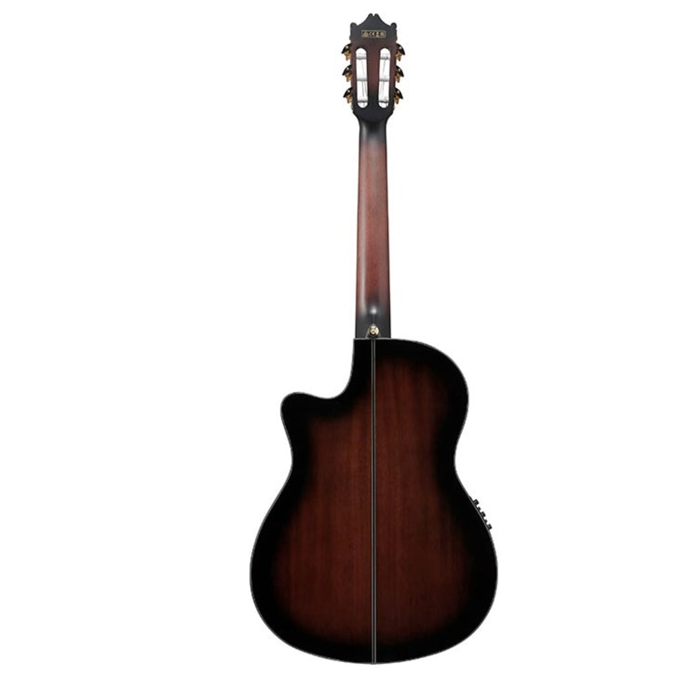 Ibanez GA35TCE-DVS thinline Full Size 40.5" Inch Classical Electro Acoustic Guitar - Dark Violin Sunburst High Gloss thumbnail 2