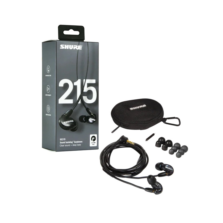 Shure SE215-K-E Black Sound Isolating Earphones thumbnail 2