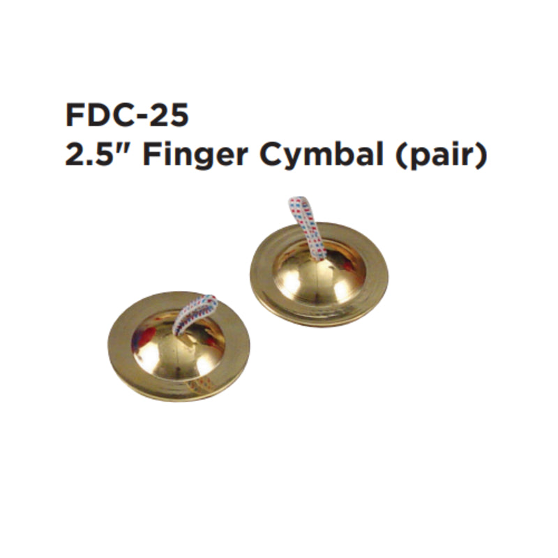 Maxtone FDC-25 Finger 2" Cymbals Pair image 1