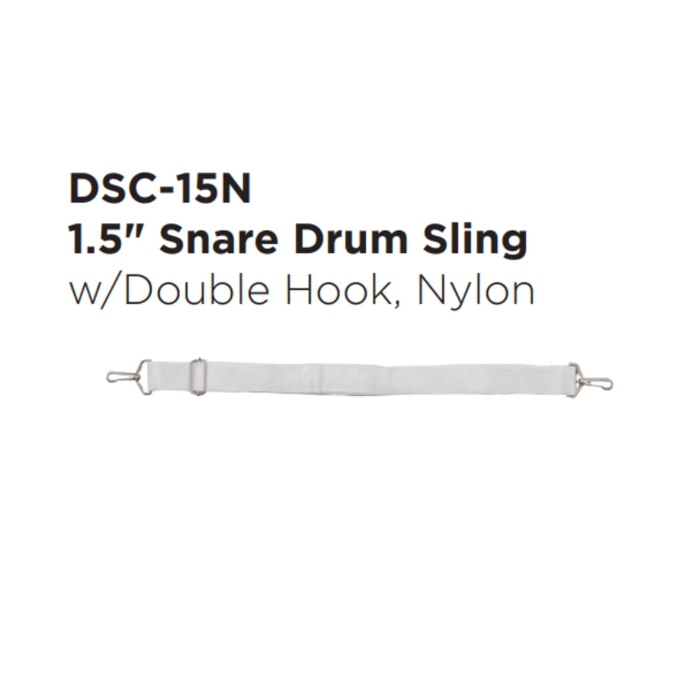 Maxtone DSC-15N 1.5" Snare Drum Sling w/Double Hook, Nylon image 1