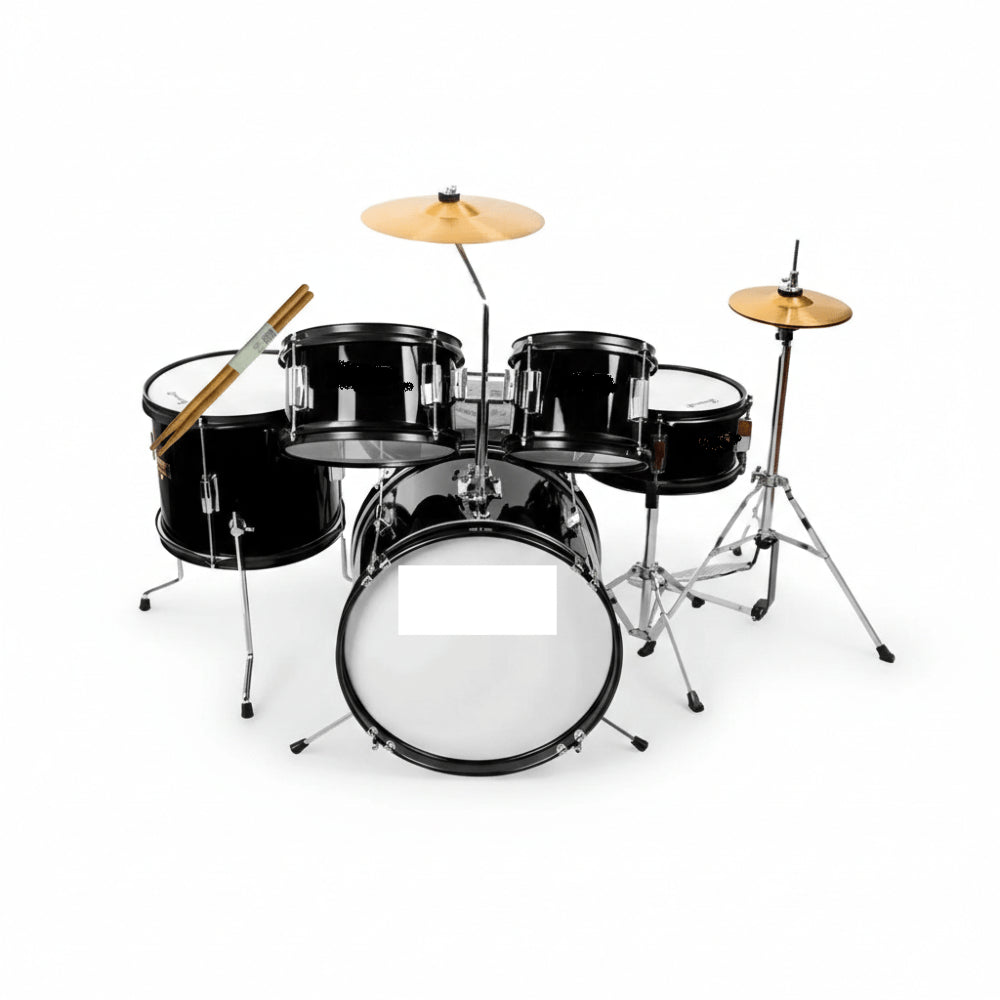 Maxtone MXC-310 BK 14" Kids 4 to 10 years old drummers Junior Drum Set Color Finish: Black image 1
