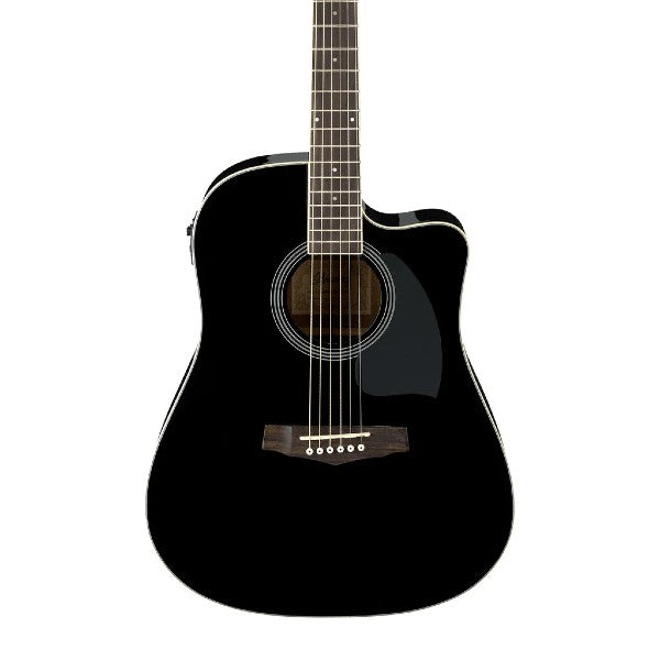 Ibanez PF15ECE-BK Full Size 41" Inch Dreadnought body Acoustic Electric Guitar - Black thumbnail 2