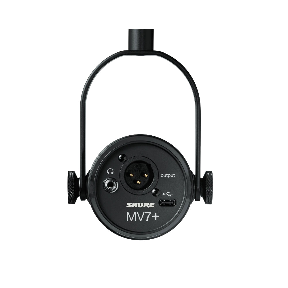 Shure MV7+ Podcast XLR/USB Microphone (Black) - Note: Microphone Cable Sold Separately thumbnail 3