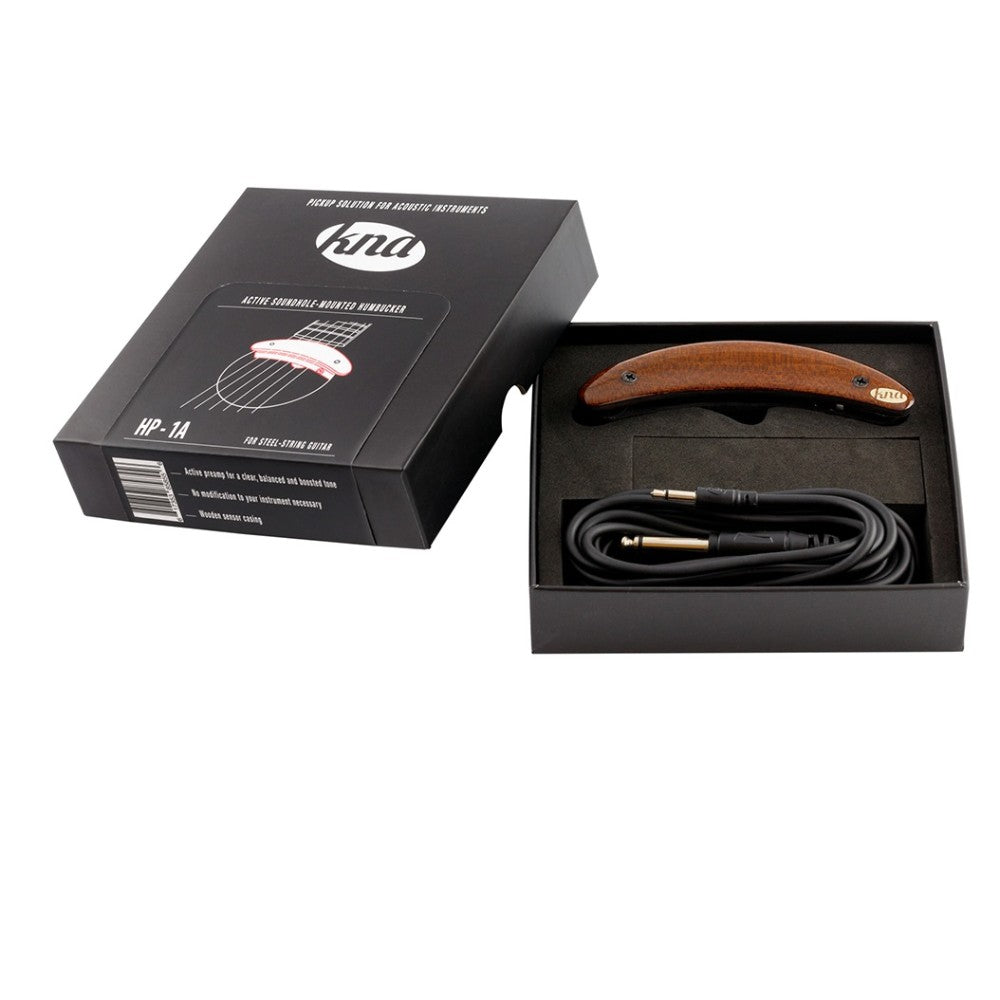 KNA HP-1A Humbucking, soundhole-mounted design with active electronics for steel-string guitar pickup thumbnail 2