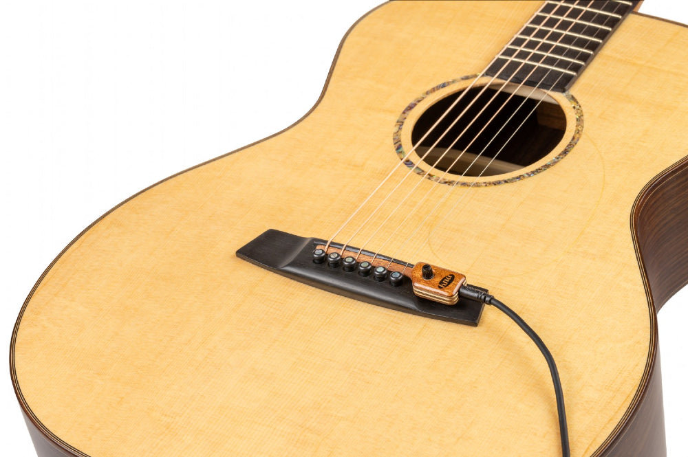KNA SG-2 Portable bridge-mounted piezo with volume control for steel-string acoustic guitar pickup thumbnail 4
