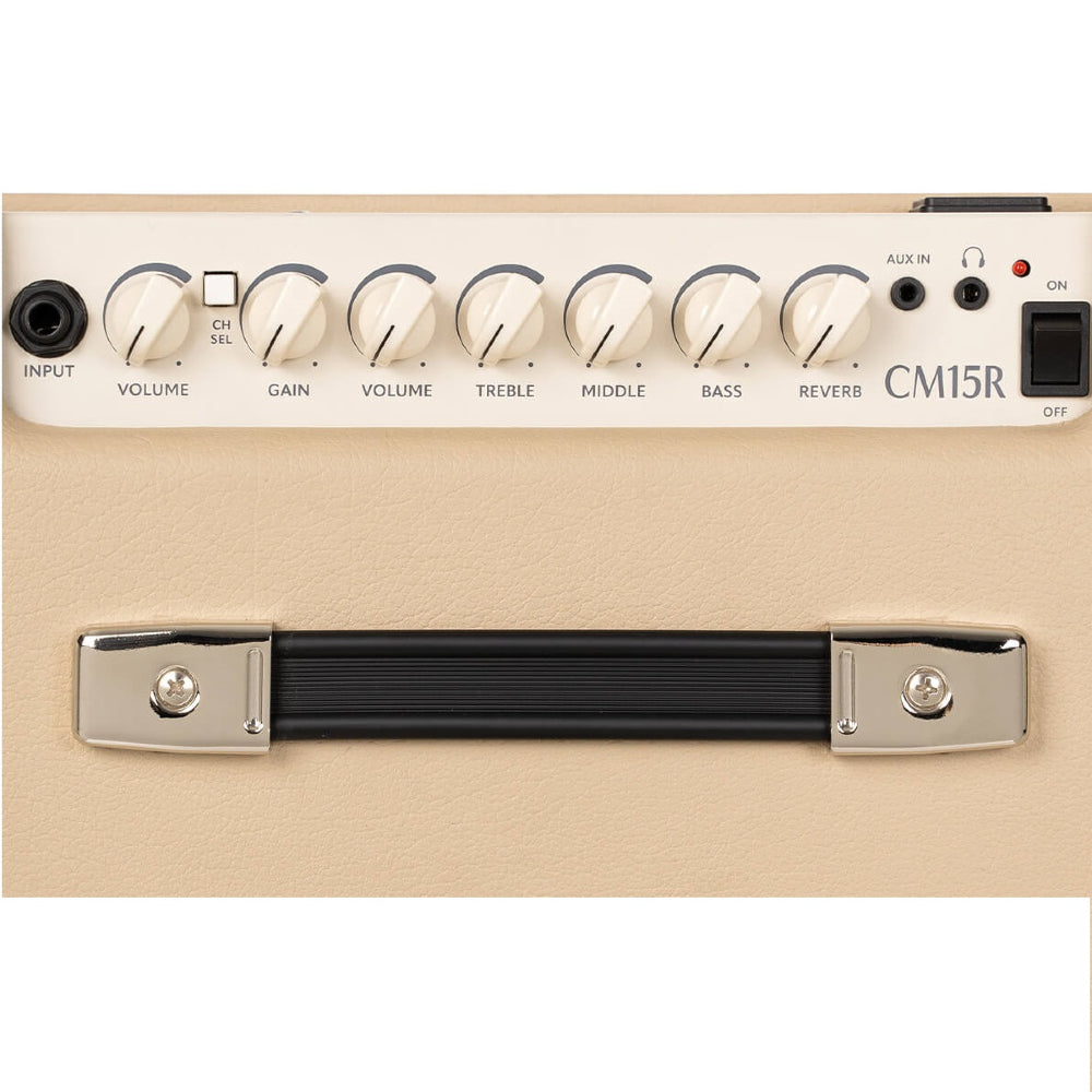 Cort CM15R-WTS (White Sand) Electric Guitar Amplifier With Reverb 15W thumbnail 3