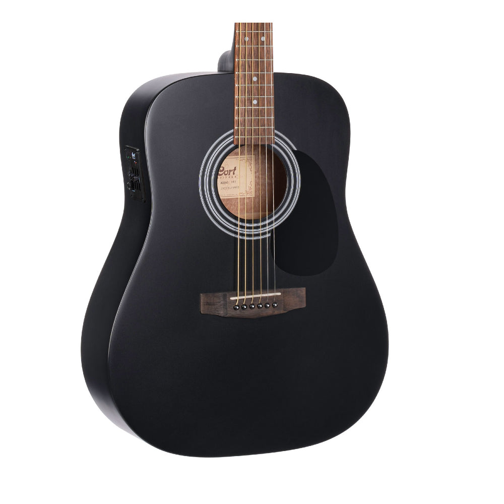 Cort AD810E-BKS  41" Inch Dreadnought body Acoustic - Electro Guitar - Black thumbnail 2