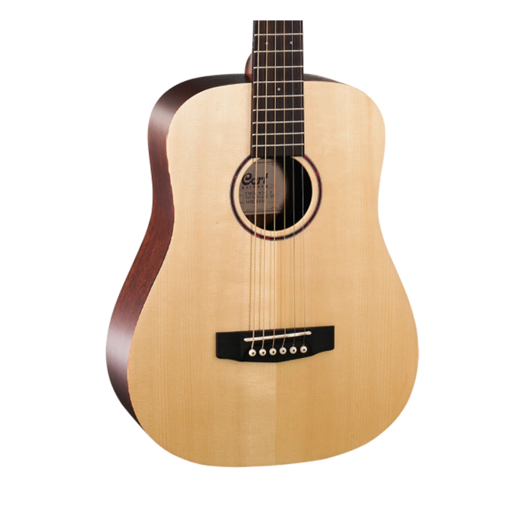 Cort AD MINI-OP 3/4 Size 34" Inch Mini Body Acoustic Dreadnought Guitar - includes gig bag thumbnail 3
