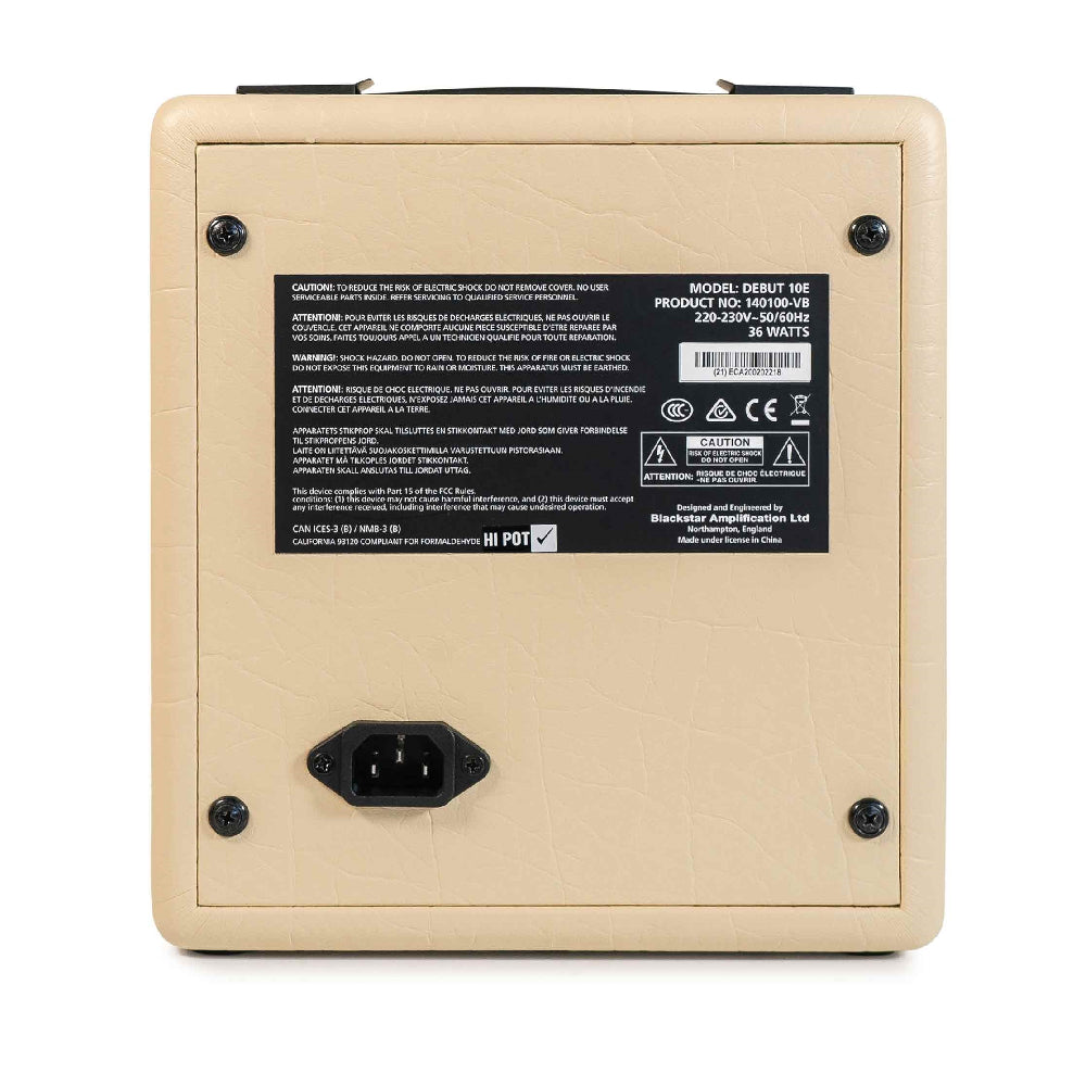 Blackstar Debut 10E 2 x 3-inch 10-watt, 2x3" Guitar Combo Amplifier  - Cream/Oxblood - Beige Color thumbnail 2