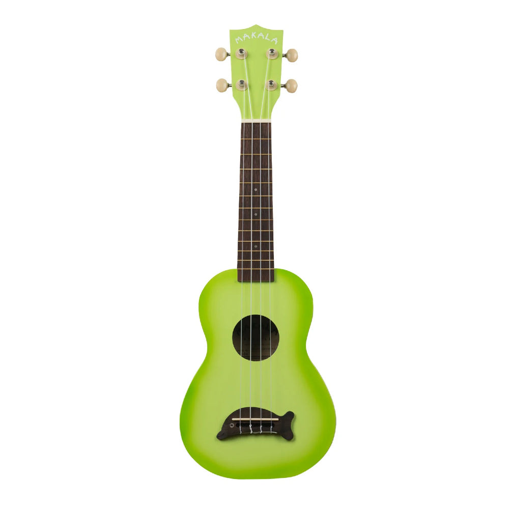 Makala Dolphin MKSDGRNBURST2006 - 21.5" Inch Soprano Ukulele - Green Apple Burst image 1