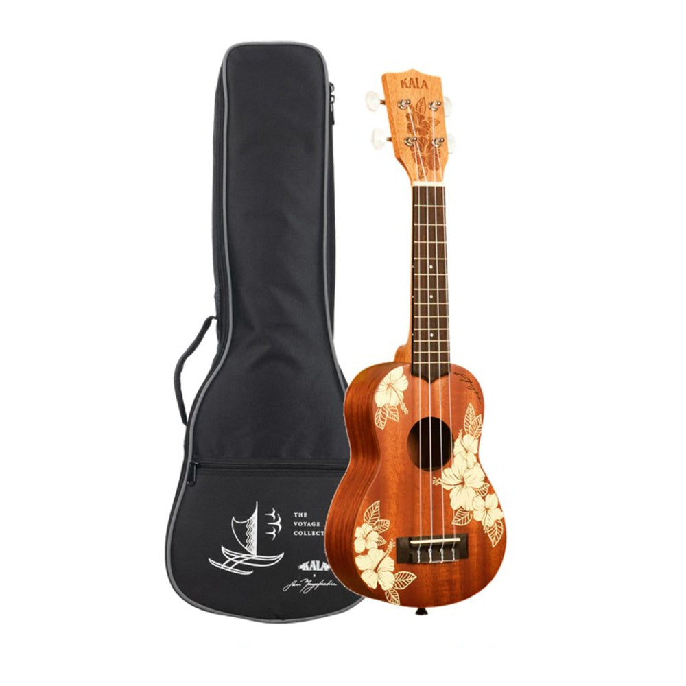 Kala KA-HIBISCUS-S Hibiscus Mahogany - 21.5" Inch Soprano Ukulele w/ Bag thumbnail 2