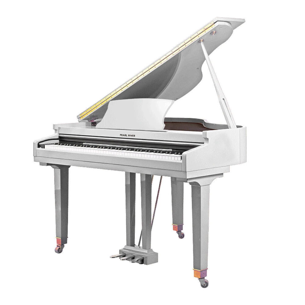Pearl River GP1100 Concert Series Digital Grand 88-Keys Digital Piano - White With Piano Bench thumbnail 2