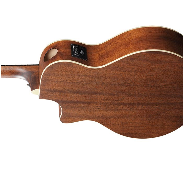 Ibanez AE100 BUF 41.5" Inch Shallower body Acoustic-electric Guitar - Burgandy Flat thumbnail 3