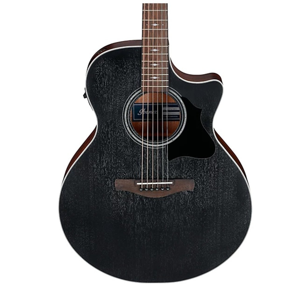 Ibanez AE140 WKH 41.5" Inch Shallower body Acoustic-electric Guitar - Weathered Black thumbnail 2