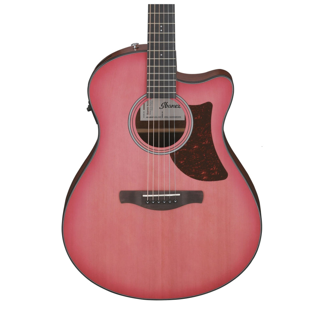 Ibanez AAM50CE-CRO 40.5" Inch Advanced Auditorium with Advanced Access Cutaway body Acoustic-electric Guitar - Coral Red Burst Open Pore thumbnail 2
