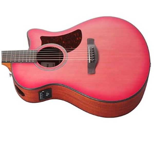 Ibanez AAM50CE-CRO 40.5" Inch Advanced Auditorium with Advanced Access Cutaway body Acoustic-electric Guitar - Coral Red Burst Open Pore thumbnail 3
