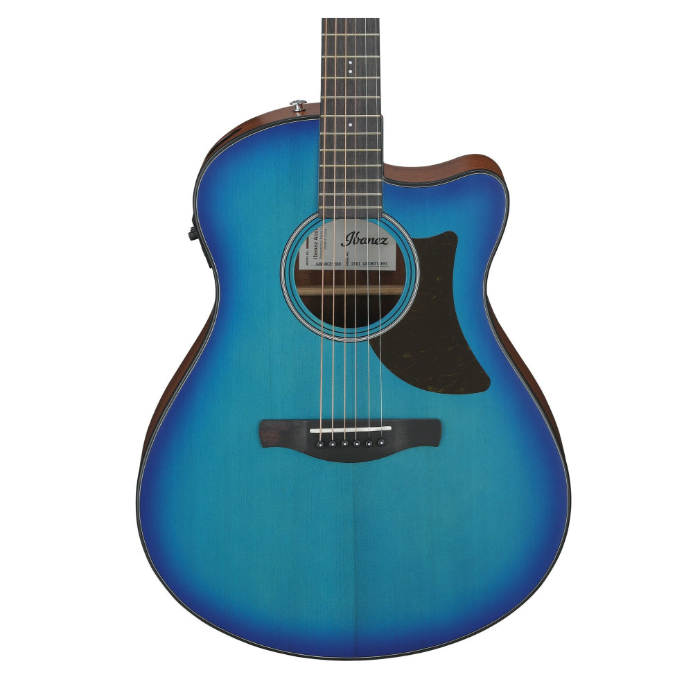 Ibanez AAM50CE-SBO 40.5" Inch Advanced Auditorium with Advanced Access Cutaway body Acoustic-electric Guitar - Sapphire Blue Burst thumbnail 2