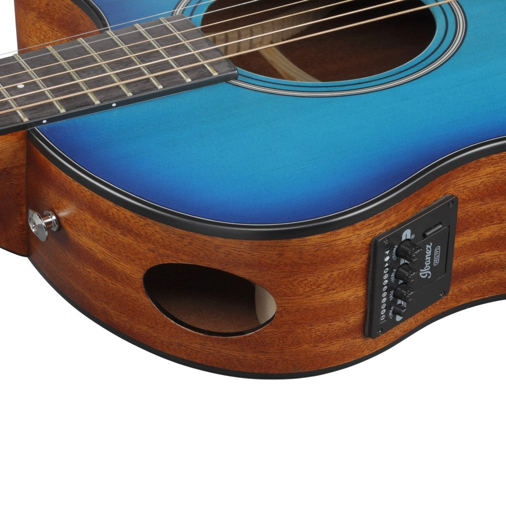 Ibanez AAM50CE-SBO 40.5" Inch Advanced Auditorium with Advanced Access Cutaway body Acoustic-electric Guitar - Sapphire Blue Burst thumbnail 3